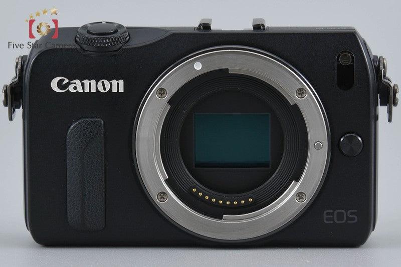 Canon EOS M Black 18.0 MP Mirrorless Camera EF-M 18-55 IS STM Lens [Very Good]