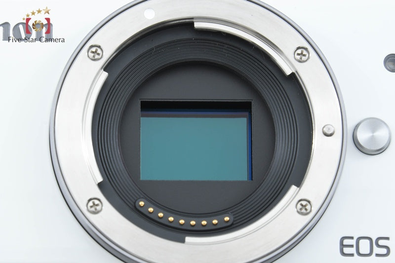 Canon EOS M10 White 18.0MP Digital Mirrorless Camera 15-45 22 Lenses [Very Good]