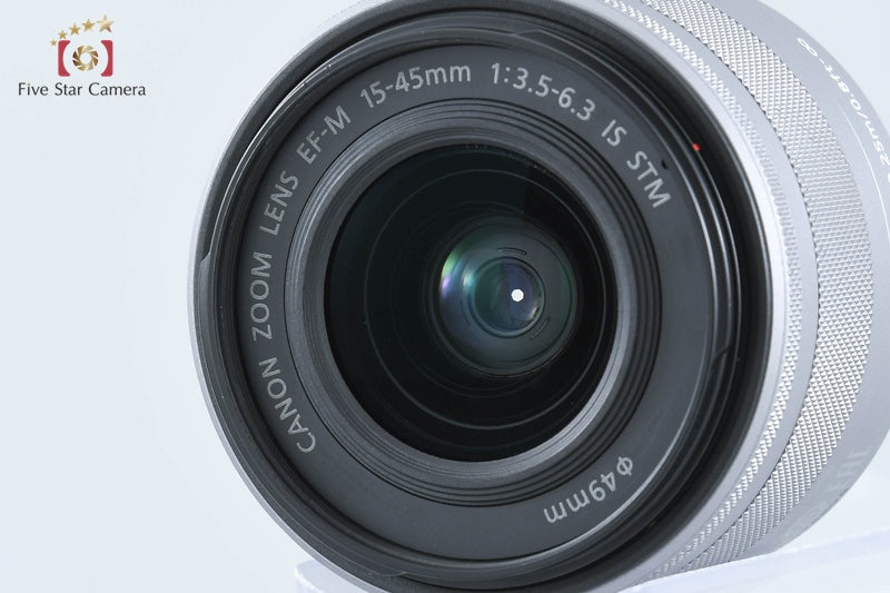 Canon EOS M10 White 18.0MP Digital Mirrorless Camera 15-45 22 Lenses [Very Good]