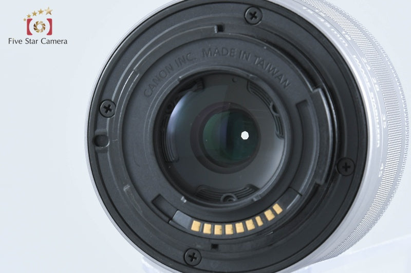 Canon EOS M10 White 18.0MP Digital Mirrorless Camera 15-45 22 Lenses [Very Good]