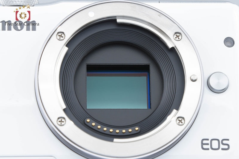 Canon EOS M10 White 18.0 MP Digital Mirrorless Camera 15-45 Lens [Excellent]