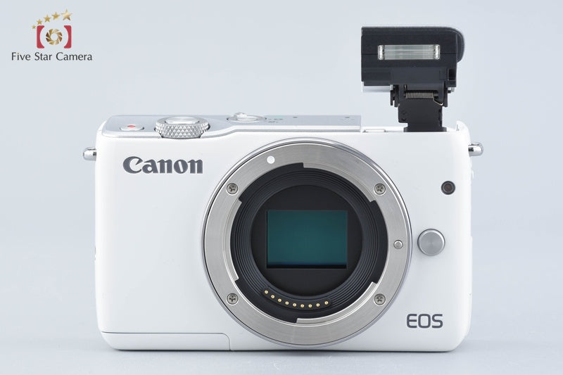 Canon EOS M10 White 18.0 MP Digital Mirrorless Camera 15-45 Lens [Excellent]