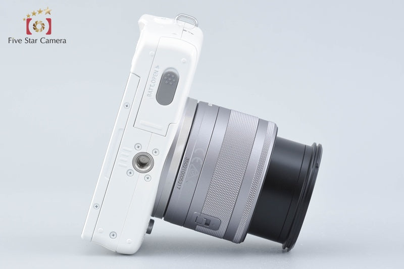 Canon EOS M10 White 18.0 MP Digital Mirrorless Camera 15-45 Lens [Excellent]