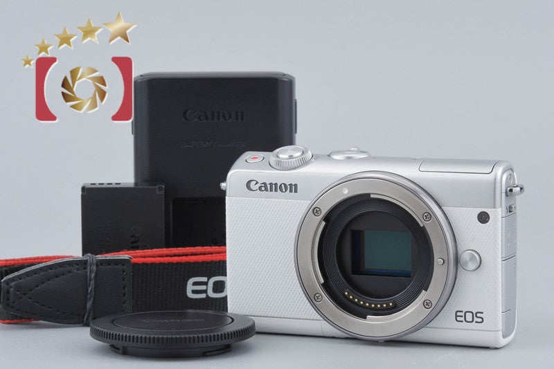 Canon EOS M100 White 24.2 MP Digital Mirrorless Camera Body [Near Mint]