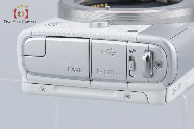 Canon EOS M100 White 24.2 MP Digital Mirrorless Camera Body [Near Mint]
