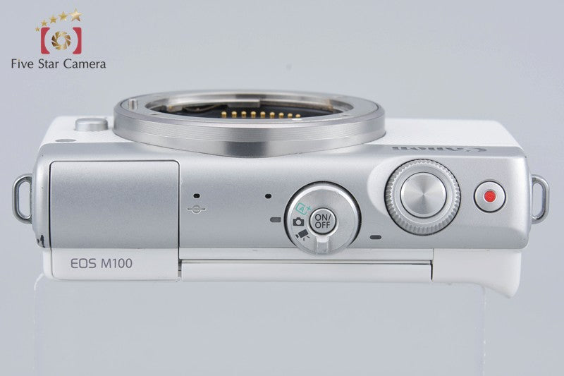 Canon EOS M100 White 24.2 MP Digital Mirrorless Camera Body [Near Mint]