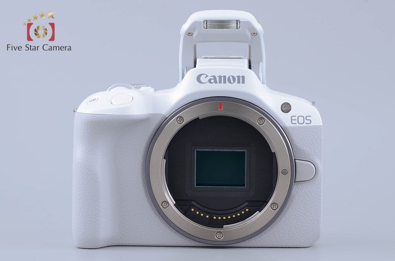 "Shutter count 10" Canon EOS R50 White 24.2 MP 18-45 55-210 Lenses [Near Mint]
