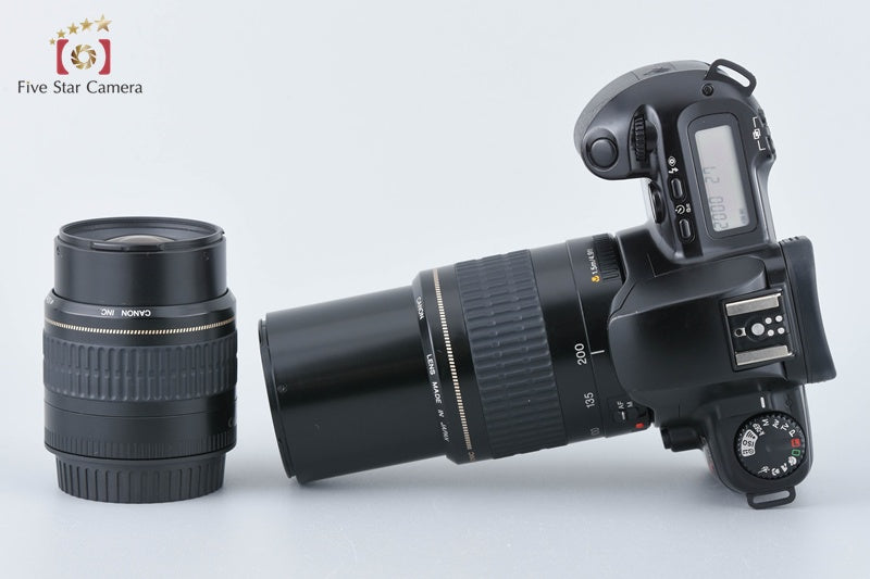 Canon EOS REBEL XS 35mm SLR Film Camera EF 35-80 80-200 Lenses