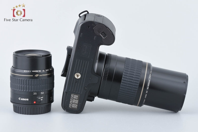 Canon EOS REBEL XS 35mm SLR Film Camera EF 35-80 80-200 Lenses