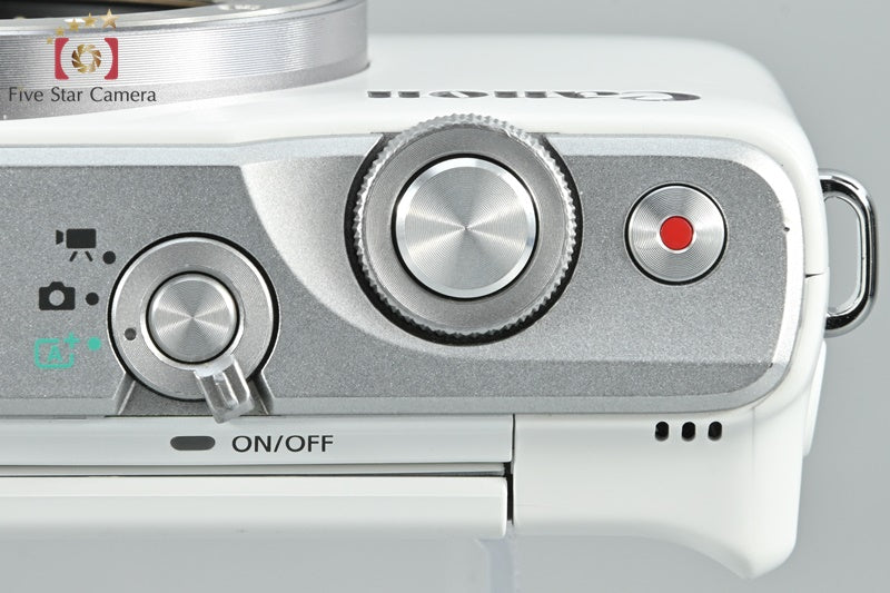 Canon EOS M10 White 18.0 MP Digital Mirrorless Camera 15-45 Lens