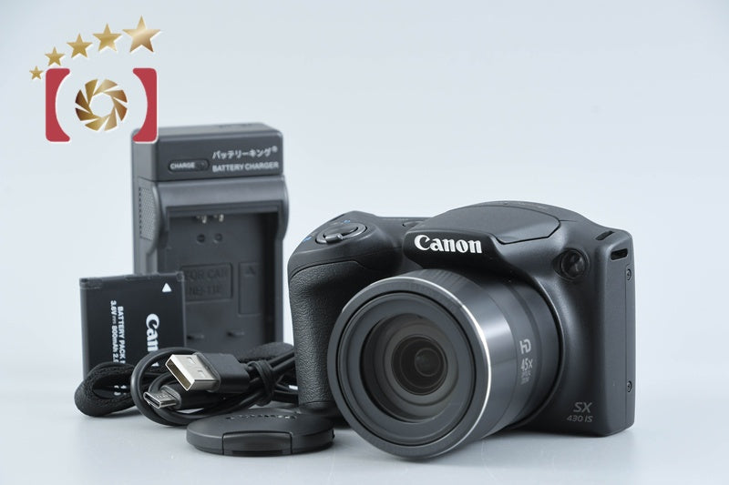 Canon PowerShot SX430 IS Black 20.0 MP Digital Camera [Near Mint]