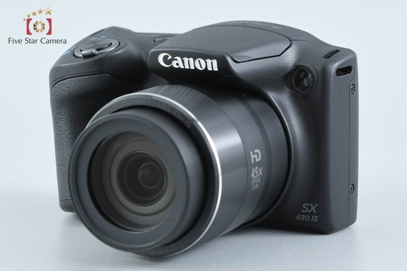 Canon PowerShot SX430 IS Black 20.0 MP Digital Camera [Near Mint]