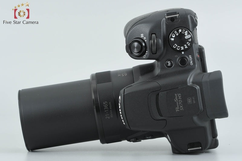 Canon PowerShot SX70 HS Black 20.3 MP Digital Camera w/ Box [Near Mint]