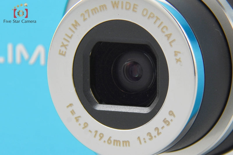 Very Good!! Casio EXILIM EX-Z800 Hawaiian Blue 14.1 MP Digital Camera w/ Box