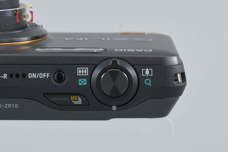 Casio HIGH SPEED EXILIM EX-ZR10 Black 12.1 MP Digital Camera w/ Box [Very Good]
