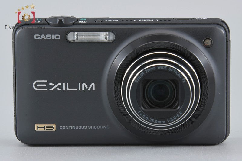 Casio HIGH SPEED EXILIM EX-ZR10 Black 12.1 MP Digital Camera w/ Box [Very Good]