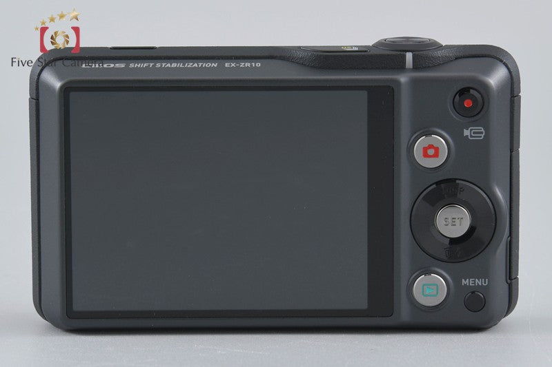 Casio HIGH SPEED EXILIM EX-ZR10 Black 12.1 MP Digital Camera w/ Box [Very Good]