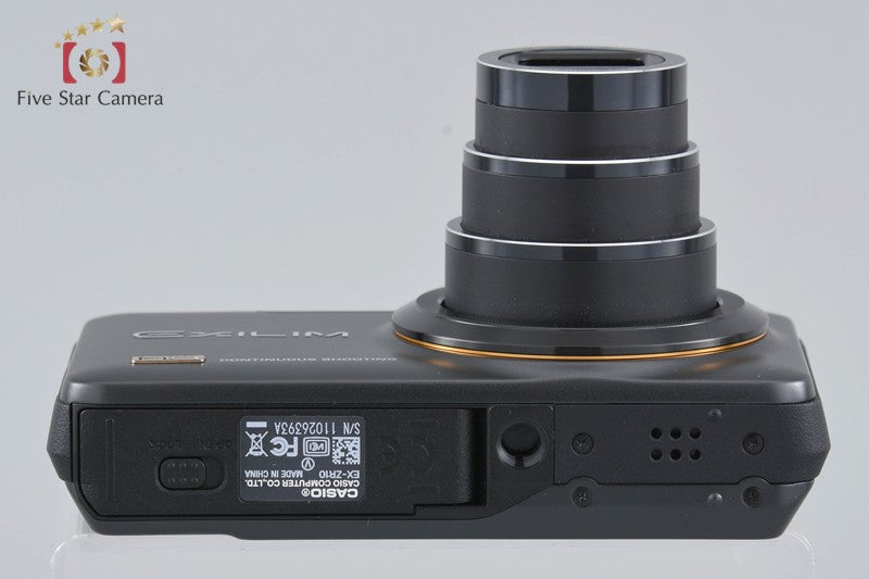 Casio HIGH SPEED EXILIM EX-ZR10 Black 12.1 MP Digital Camera w/ Box [Very Good]