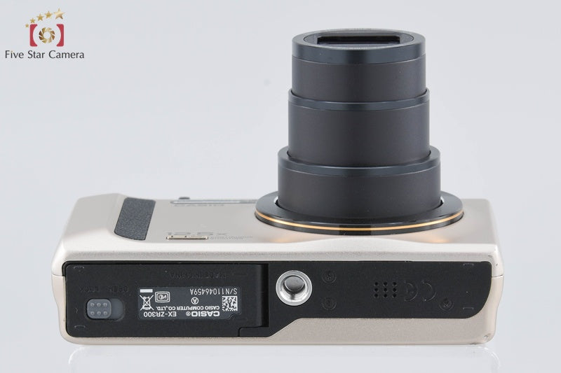 Casio HIGH SPEED EXILIM EX-ZR300 Gold 16.1 MP Digital Camera w/ Box [Very Good]