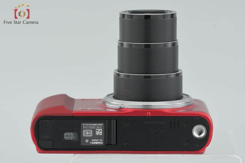 Casio HIGH SPEED EXILIM EX-ZR800 Red 16.1 MP Digital Camera w/ Box