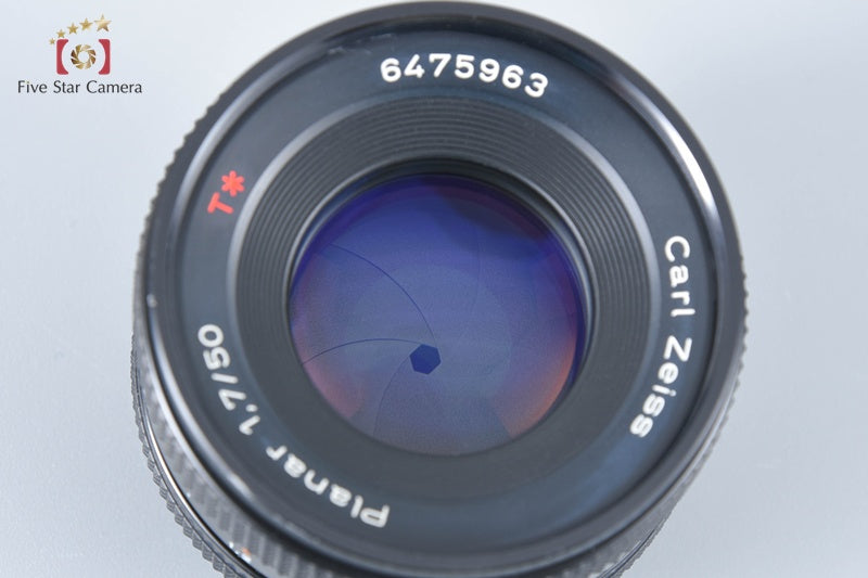 CONTAX Carl Zeiss Planar 50mm f/1.7 T* AEJ 2025.11 Overhauled!! [Very Good]