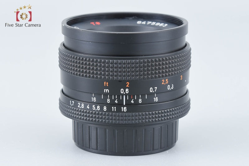 CONTAX Carl Zeiss Planar 50mm f/1.7 T* AEJ 2025.11 Overhauled!! [Very Good]