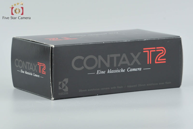 CONTAX T2 35mm Point & Shoot Film Camera w/ Data Back, Box [Very Good]