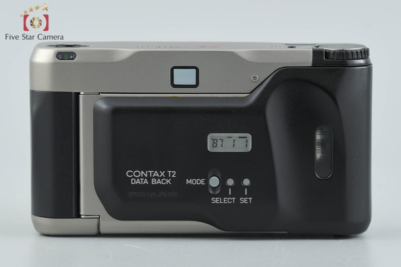 CONTAX T2 35mm Point & Shoot Film Camera w/ Data Back, Box [Very Good]