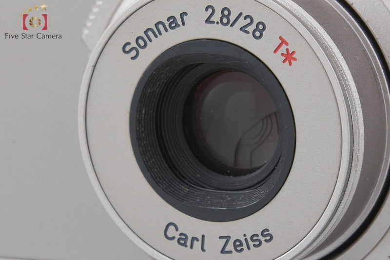 CONTAX Tix Silver APS Point & Shoot Film Camera w/ Box [Very Good]