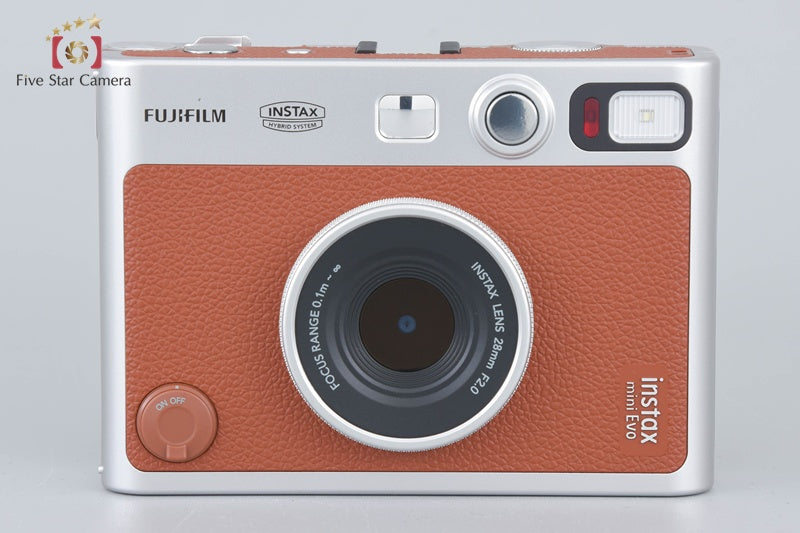 Fujifilm Instax Mini Evo Brown Hybrid Instant Film Camera w/ Box [Near Mint]