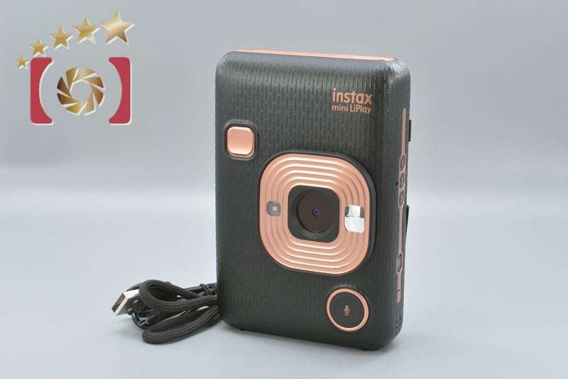 FUJIFILM Instax Mini LiPlay Elegant Black Instant Film Camera