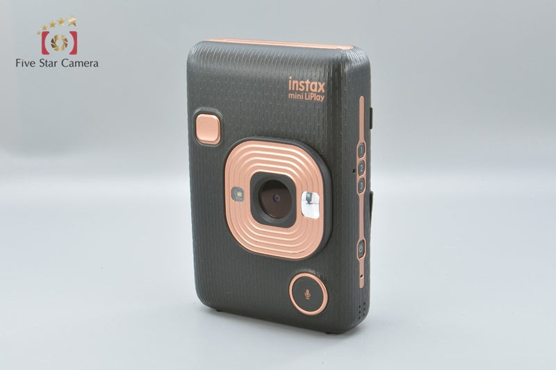 FUJIFILM Instax Mini LiPlay Elegant Black Instant Film Camera