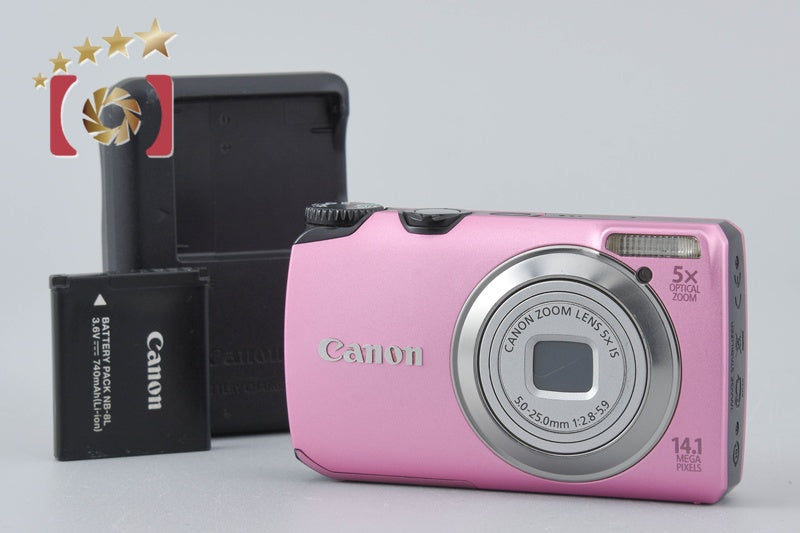 Canon PowerShot A3200 IS Pink 14.1 MP Digital Camera