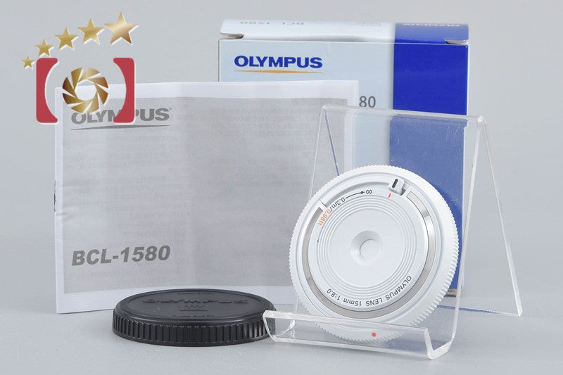 Olympus 15mm f/8 Body Cap Lens BCL-1580 White w/ Box