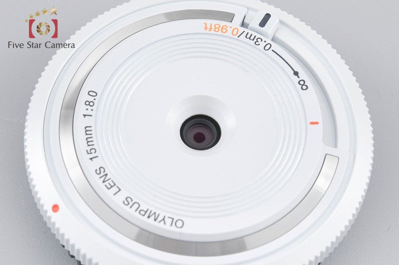 Olympus 15mm f/8 Body Cap Lens BCL-1580 White w/ Box