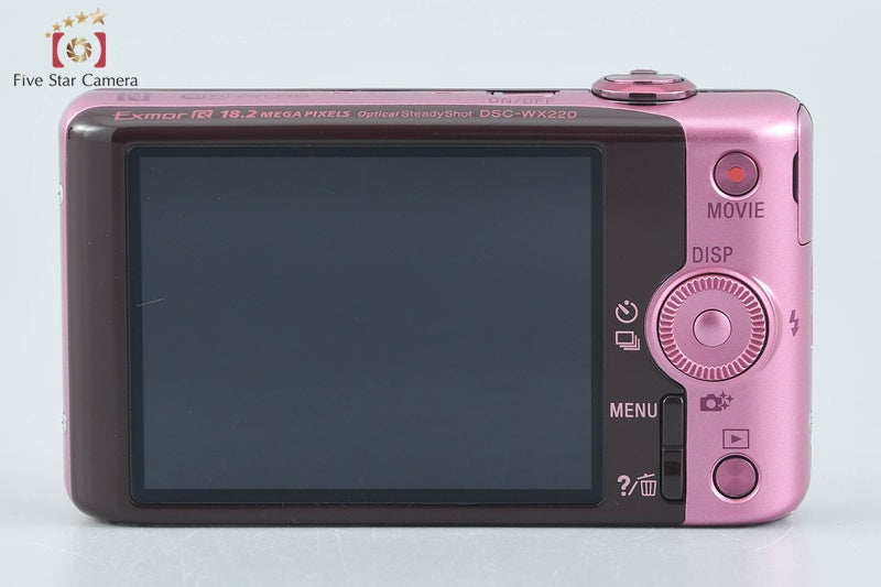 Sony Cyber-Shot DSC-WX220 Pink 18.2 MP Digital Camera [Japanese Language Only]
