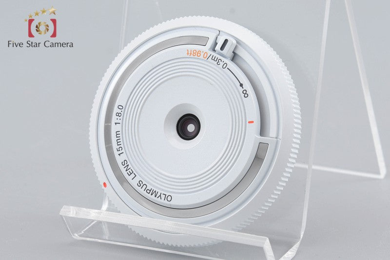 Olympus 15mm f/8 Body Cap Lens BCL-1580 White w/ Box