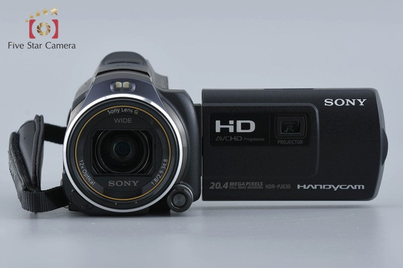 Sony HANDYCAM HDR-PJ630V Black + Shooting Grip w/ Box [Japanese Language Only]