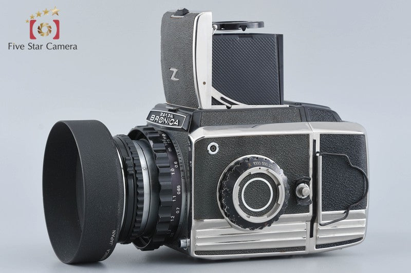 Zenza Bronica S2 Silver Early Model + Nikon NIKKOR-P 75mm f/2.8 w/ Box