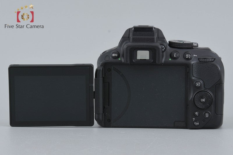 "Shutter count 2,961" Nikon D5300 Black 24.2 MP DSLR Camera AF-P 18-55 VR Lens