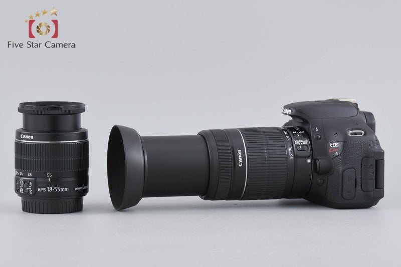 "Count 1,605" Canon EOS Kiss X5 / Rebel T3i / 600D 18.0 MP 18-55 55-250 Lenses