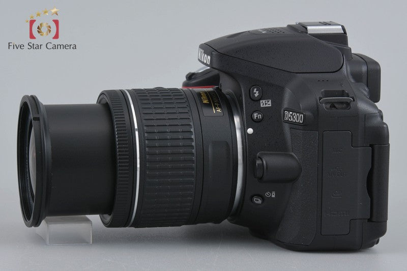 "Shutter count 2,961" Nikon D5300 Black 24.2 MP DSLR Camera AF-P 18-55 VR Lens