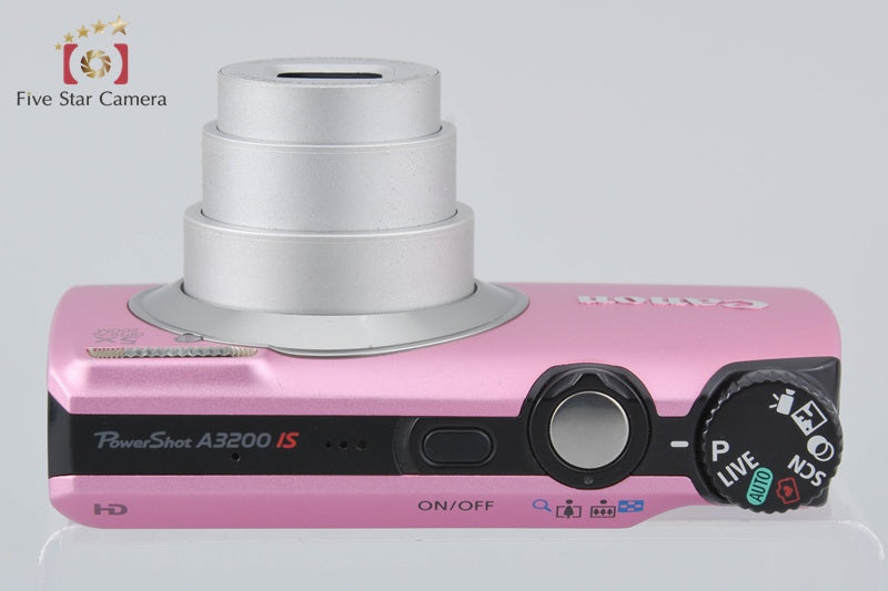 Canon PowerShot A3200 IS Pink 14.1 MP Digital Camera