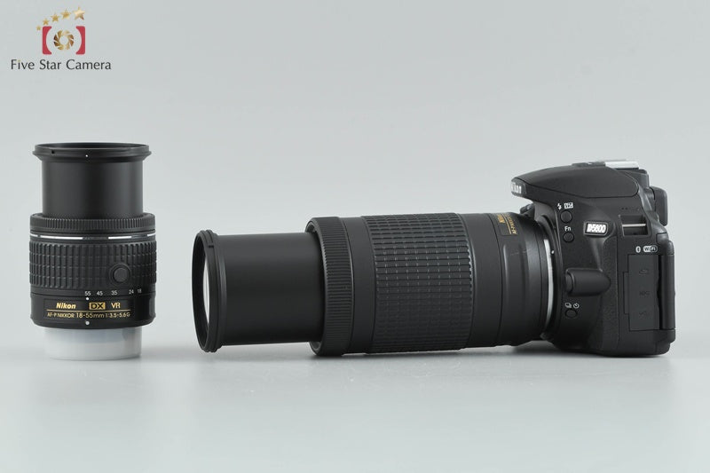 "Count 4" Nikon D5600 24.2 MP SLR Digital Camera 18-55 70-300 VR Lenses w/ Box