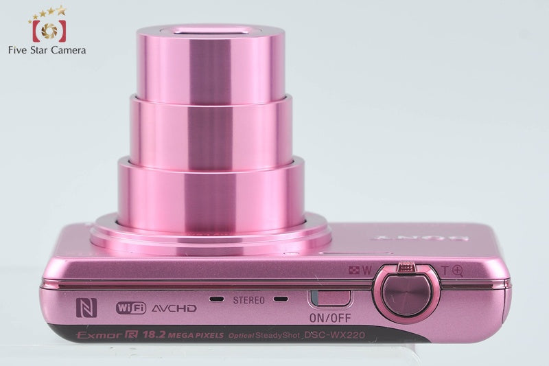 Sony Cyber-Shot DSC-WX220 Pink 18.2 MP Digital Camera [Japanese Language Only]