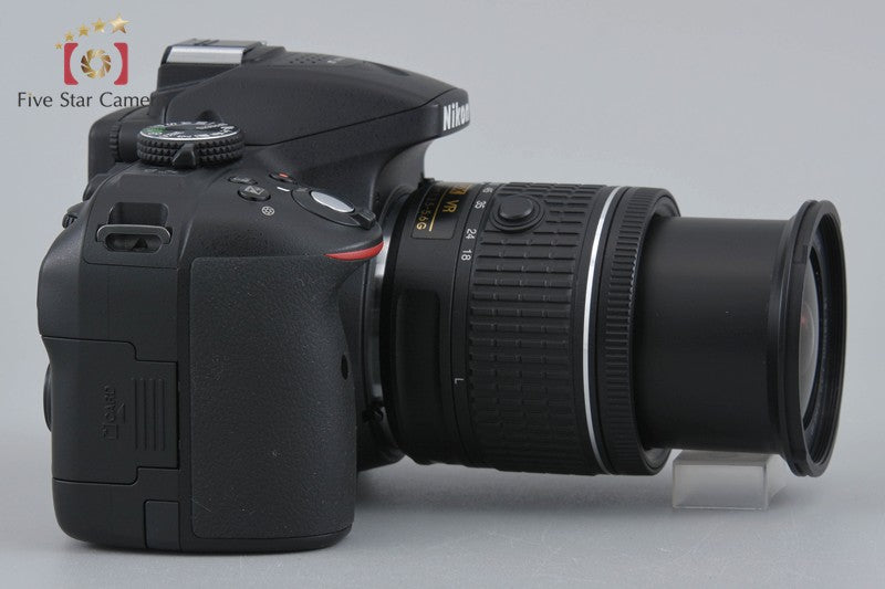 "Shutter count 2,961" Nikon D5300 Black 24.2 MP DSLR Camera AF-P 18-55 VR Lens