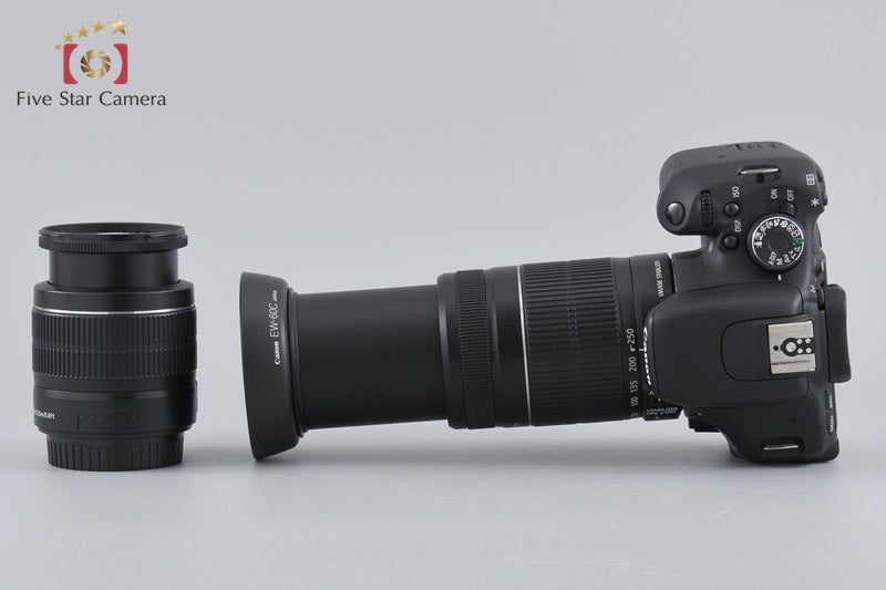 "Count 1,605" Canon EOS Kiss X5 / Rebel T3i / 600D 18.0 MP 18-55 55-250 Lenses