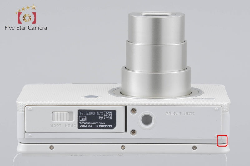 Casio HIGH SPEED EXILIM EX-ZR70 White 16.1 MP Digital Camera w/ Box