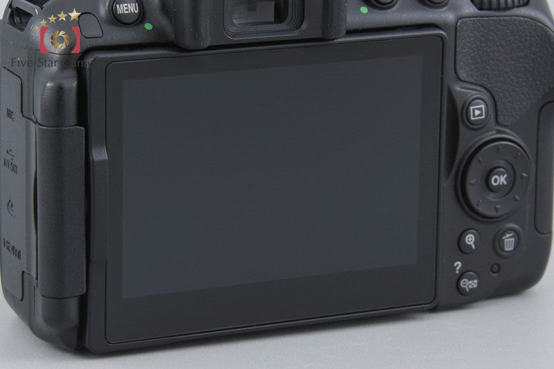 "Shutter count 2,961" Nikon D5300 Black 24.2 MP DSLR Camera AF-P 18-55 VR Lens