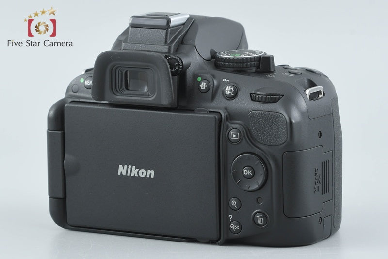 "Shutter count 4,519" Nikon D5200 Black 24.1 MP DSLR Camera 18-55 VR Lens